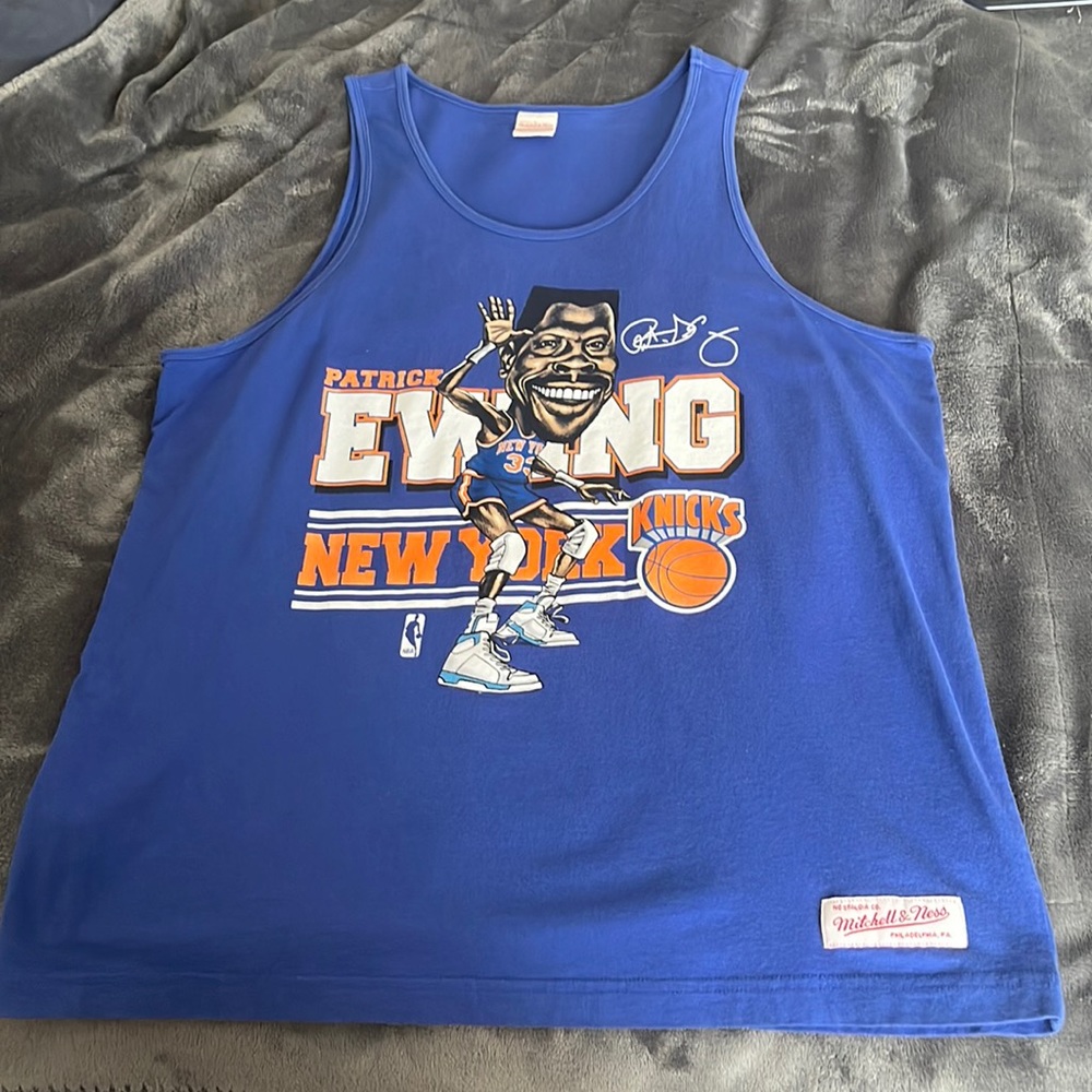 Mitchell & Ness Mens Size XL Patrick Ewing New York Knicks Tank Top